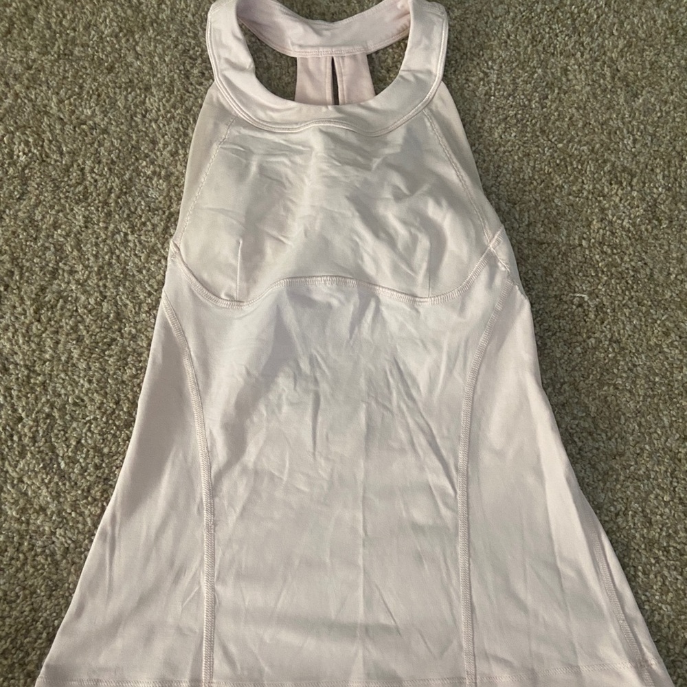 Light pink high neck Lululemon top!